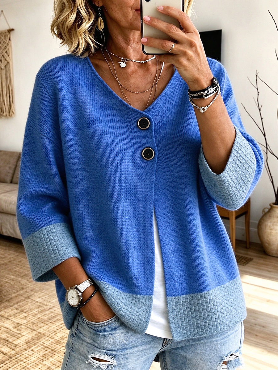 💝💝Color-block Knit Cardigan
