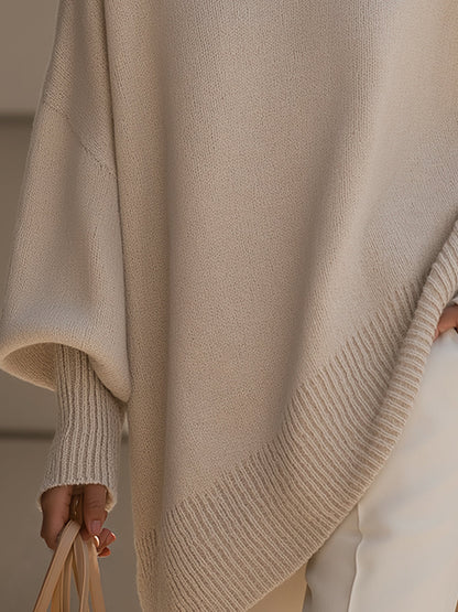💚Draped Oversized Wide-Neck Sweater