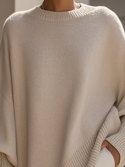 💚Draped Oversized Wide-Neck Sweater