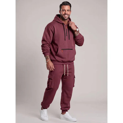 💚Men's 2-Piece Activewear Set with Fleece Lining for Winter