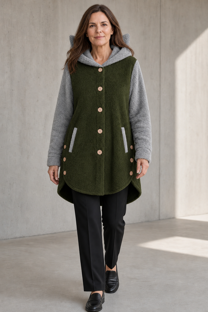 Women's Fleece Coat | Cozy Soft Oversized Winter Jacket