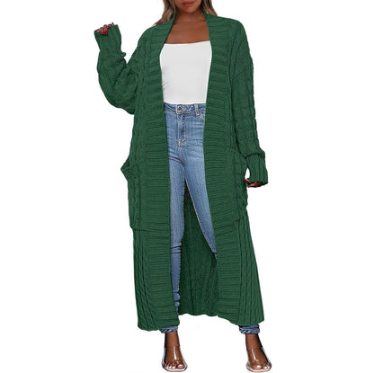 💝💝Women's Long Cardigan 2026 Oversized Coat Long Sleeve Open Cardigan Knitted Extra