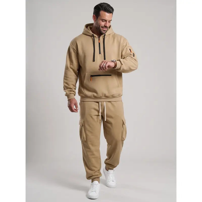 💚Men's 2-Piece Activewear Set with Fleece Lining for Winter