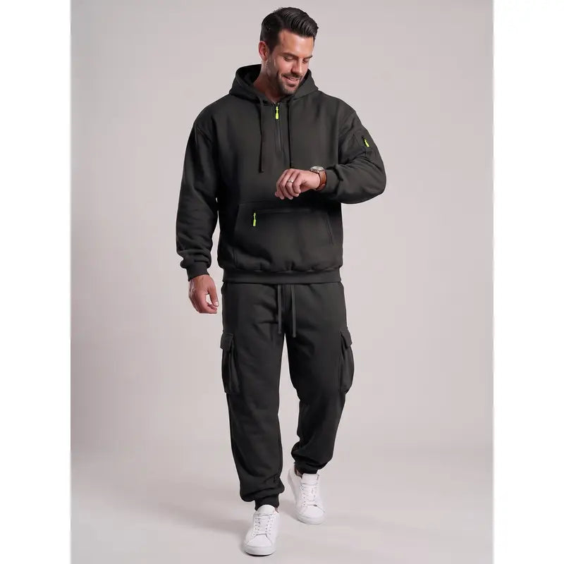 💚Men's 2-Piece Activewear Set with Fleece Lining for Winter