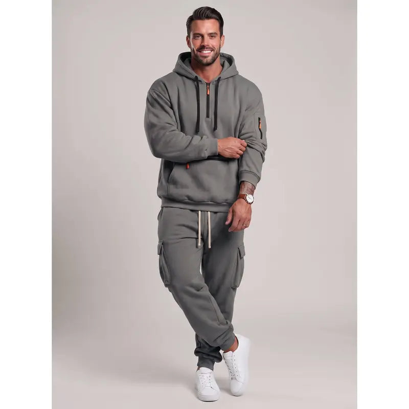 💚Men's 2-Piece Activewear Set with Fleece Lining for Winter
