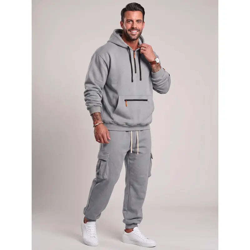 💚Men's 2-Piece Activewear Set with Fleece Lining for Winter