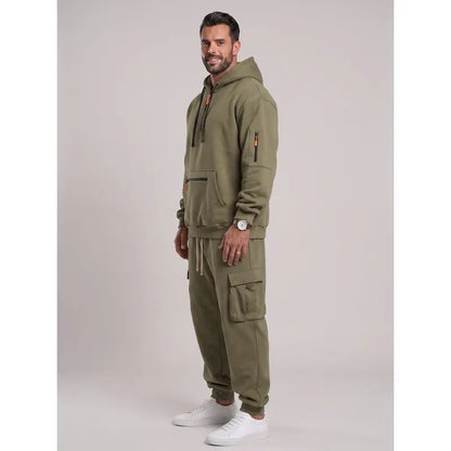 💚Men's 2-Piece Activewear Set with Fleece Lining for Winter