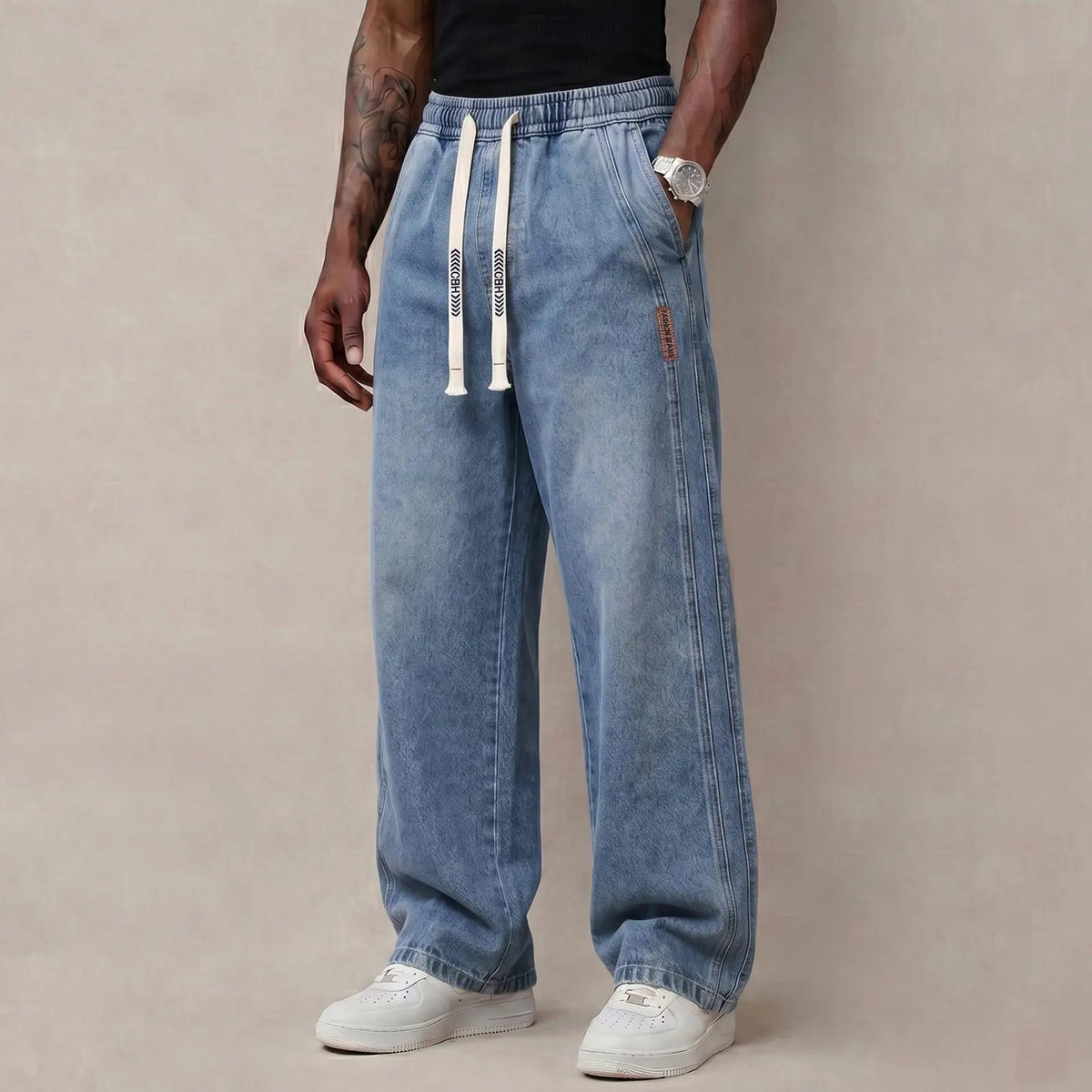 💚Black Friday Early Bird Sale Is Here🔥 | 6PCS $24.63 | Men's Stretch Cotton Loose-Fit Drawstring Jeans