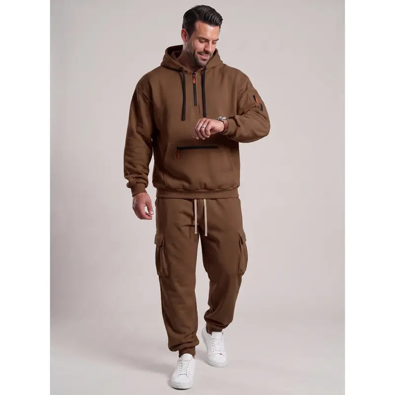 💚Men's 2-Piece Activewear Set with Fleece Lining for Winter