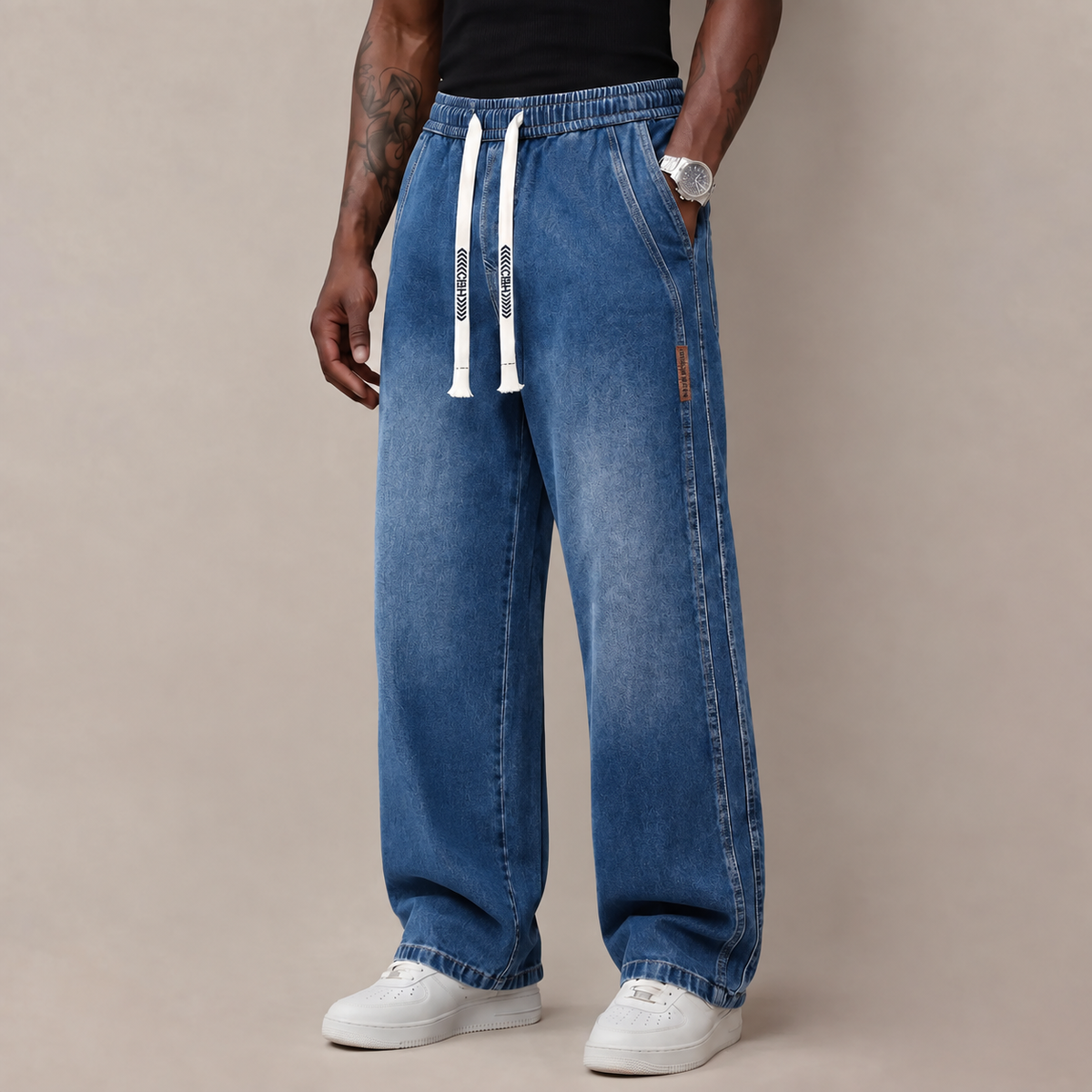 💚Black Friday Early Bird Sale Is Here🔥 | 6PCS $24.63 | Men's Stretch Cotton Loose-Fit Drawstring Jeans