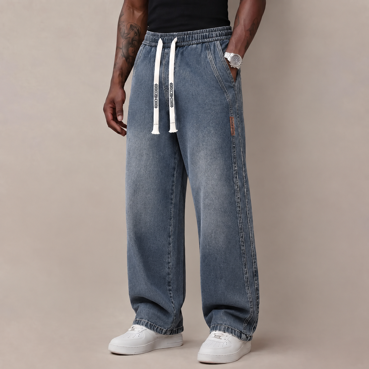 💚Black Friday Early Bird Sale Is Here🔥 | 6PCS $24.63 | Men's Stretch Cotton Loose-Fit Drawstring Jeans