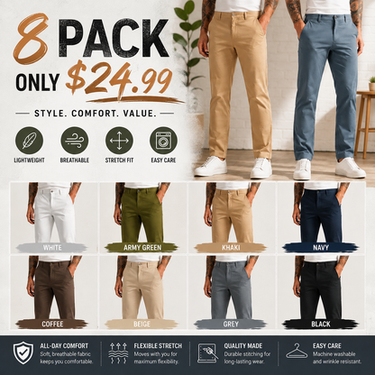 💚⚡FINAL SALE⚡Men's Golf Stretch Straight Pants