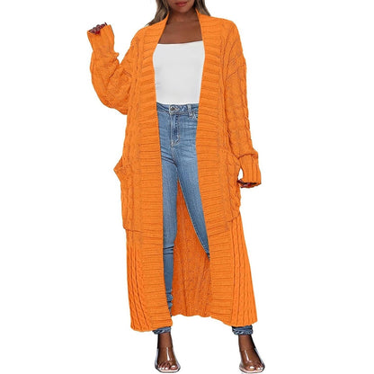 💝💝Women's Long Cardigan 2026 Oversized Coat Long Sleeve Open Cardigan Knitted Extra