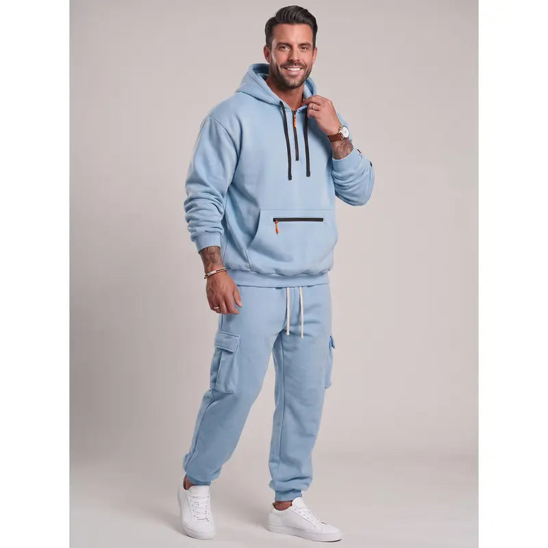 💚Men's 2-Piece Activewear Set with Fleece Lining for Winter