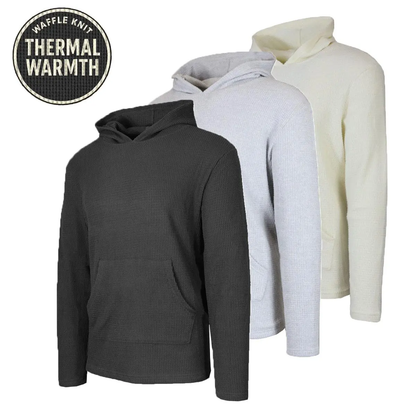 💚Men's Multi Waffle Knit Pullover Hoodie