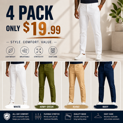 💚⚡FINAL SALE⚡Men's Golf Stretch Straight Pants