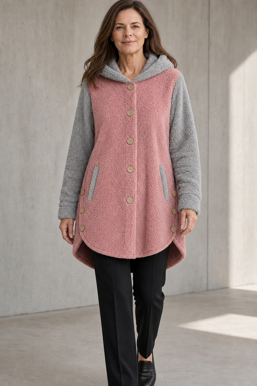 Women's Fleece Coat | Cozy Soft Oversized Winter Jacket