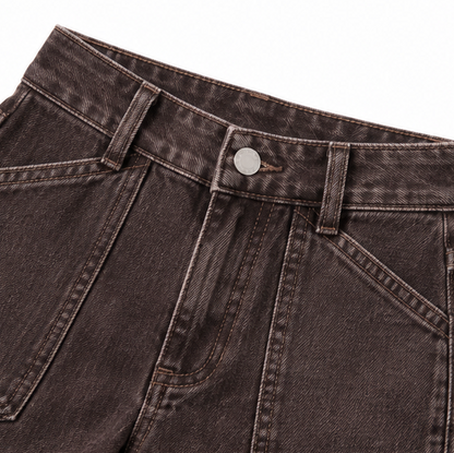 💚Wearbella – High Waisted Wide Leg Stretch Denim