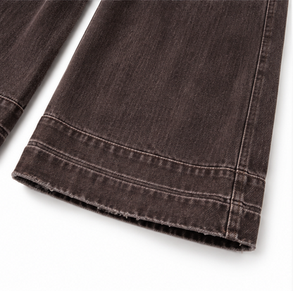 💚Wearbella – High Waisted Wide Leg Stretch Denim