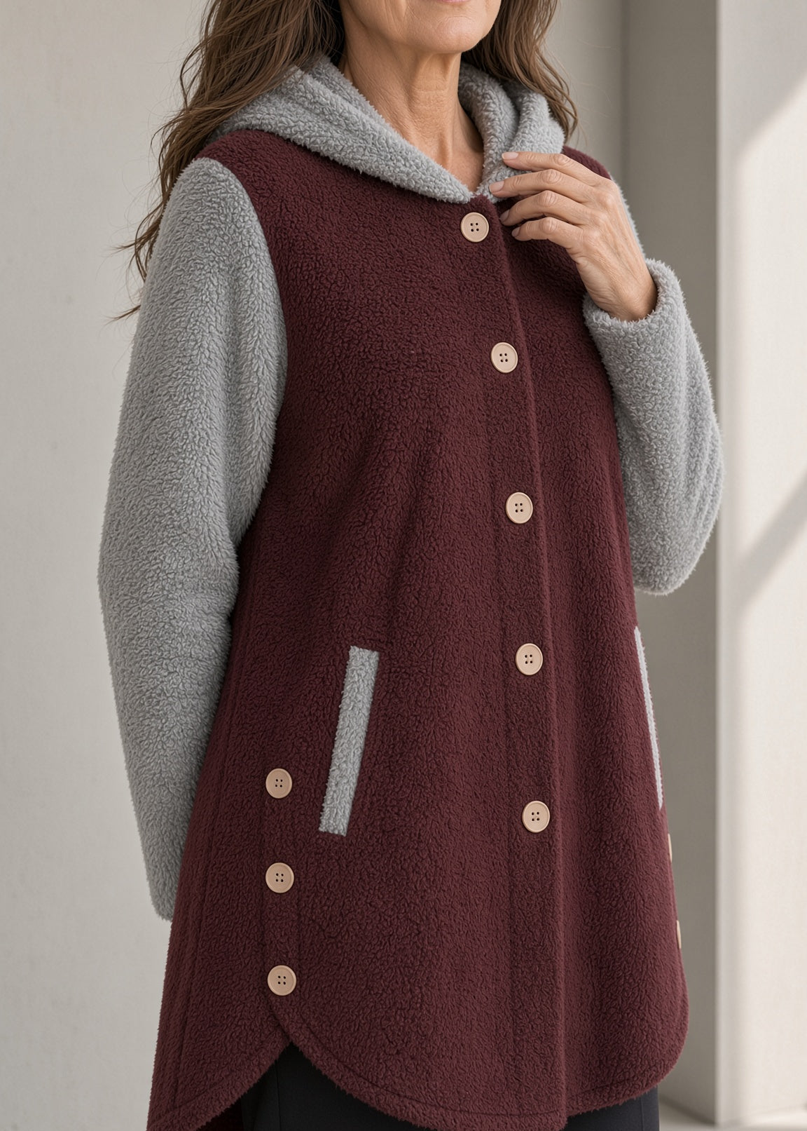 Women's Fleece Coat | Cozy Soft Oversized Winter Jacket