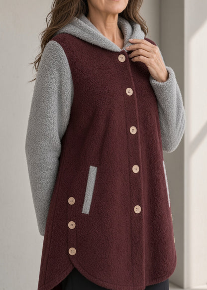 Women's Fleece Coat | Cozy Soft Oversized Winter Jacket