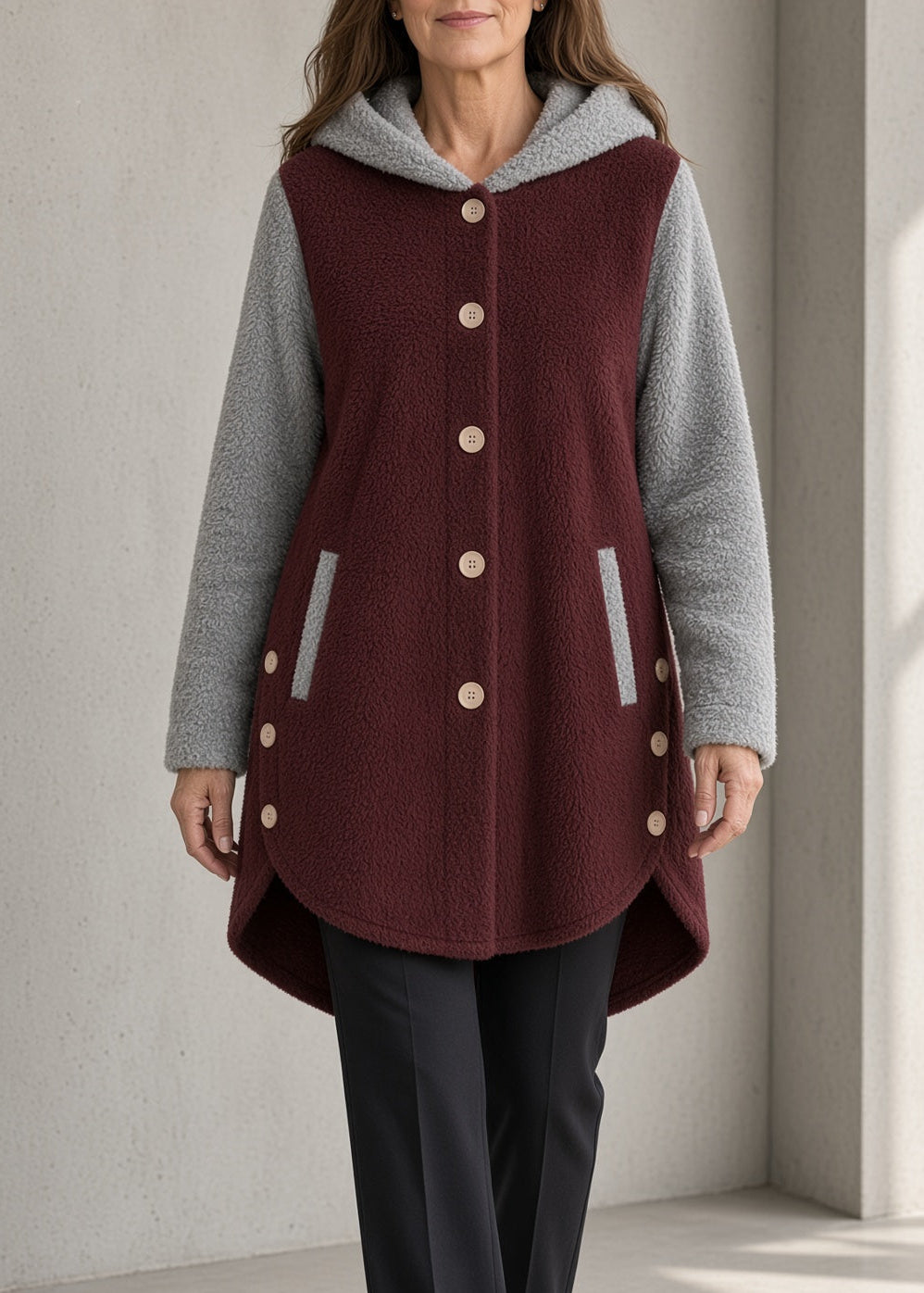 Women's Fleece Coat | Cozy Soft Oversized Winter Jacket