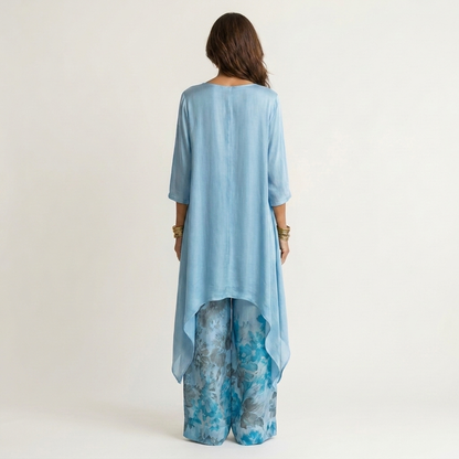 Women's Elegant Two Piece Wide Leg Pants Set
