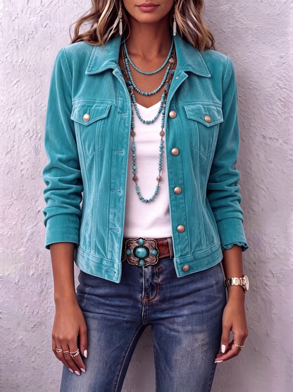 💝💝Boho Vintage-inspired Velvet Jacket