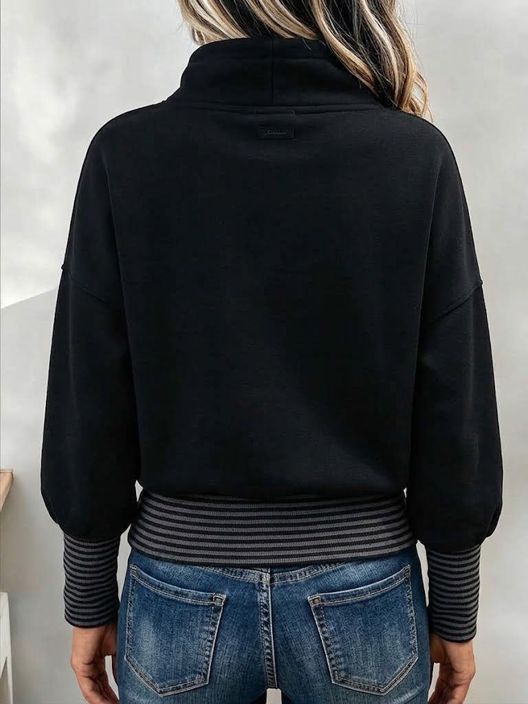 💝💝Casual Stand-collar Drawstring Sweatshirt