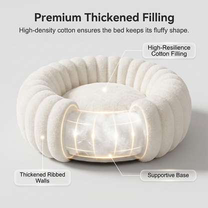 Ultra Soft Calming Round Cat & Dog Bed
